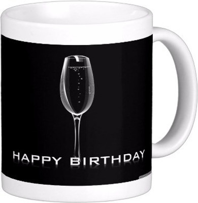 

Exoctic Silver Happy Birthday Hbd005 Ceramic Mug(300 ml), Multicolor