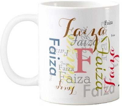 

Exoctic Silver Faiza Ceramic Mug(330 ml), Multicolor