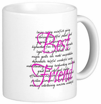 

Exoctic Silver Friend Friendship Dosti Yaari Series 008 Ceramic Mug(300 ml), Multicolor