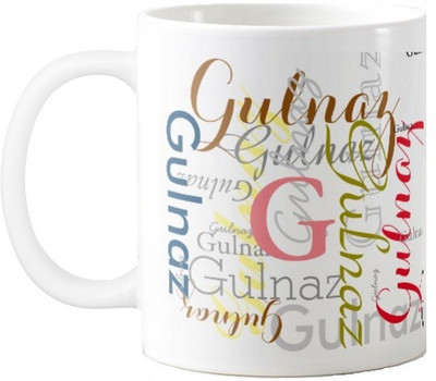 

Exoctic Silver GULNAZ Ceramic Mug(330 ml), Multicolor
