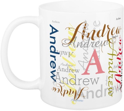 

Exoctic Silver ANDREW Ceramic Mug(330 ml), Multicolor