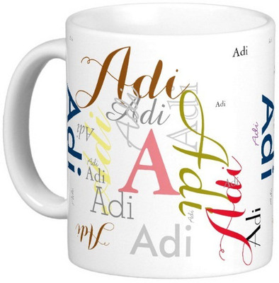 Exoctic Silver ADI Ceramic Mug(330 ml), Multicolor