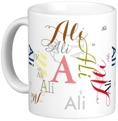 

Exoctic Silver ALI Ceramic Mug(330 ml), Multicolor
