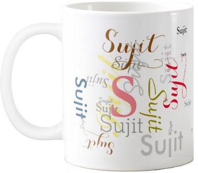 

Exoctic Silver Sujit Ceramic Mug(330 ml), Multicolor