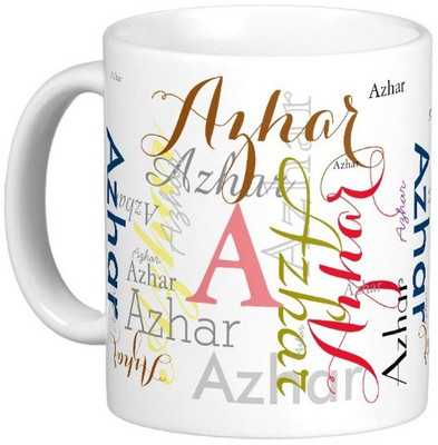 

Exoctic Silver AZHAR Ceramic Mug(330 ml), Multicolor