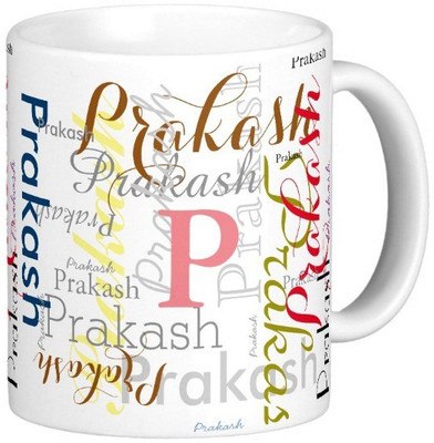 

Exoctic Silver PRAKASH X06 Ceramic Mug(330 ml), Multicolor