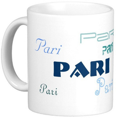 

Exoctic Silver PARI Ceramic Mug(330 ml), Blue