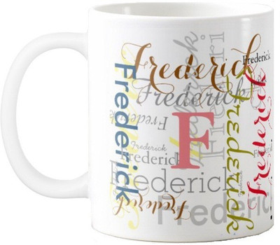 

Exoctic Silver Frederick Ceramic Mug(330 ml), Multicolor