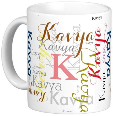 

Exoctic Silver KAVYA X06 Ceramic Mug(330 ml), Multicolor