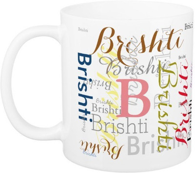 

Exoctic Silver Brishti Ceramic Mug(330 ml), Multicolor