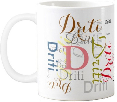 

Exoctic Silver Driti Ceramic Mug(330 ml), Multicolor