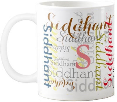 

Exoctic Silver Siddhant Ceramic Mug(330 ml), Multicolor
