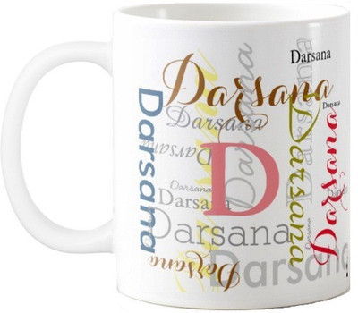 

Exoctic Silver Darsana Ceramic Mug(330 ml), Multicolor
