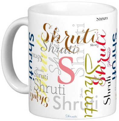 

Exoctic Silver SHRUTI X06 Ceramic Mug(330 ml), Multicolor
