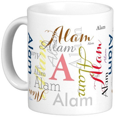 

Exoctic Silver ALAM Ceramic Mug(330 ml), Multicolor