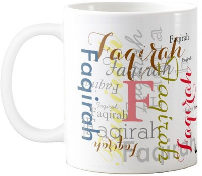 

Exoctic Silver Faqirah Ceramic Mug(330 ml), Multicolor