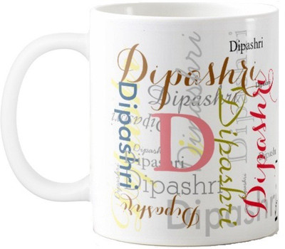 

Exoctic Silver Dipashri Ceramic Mug(330 ml), Multicolor