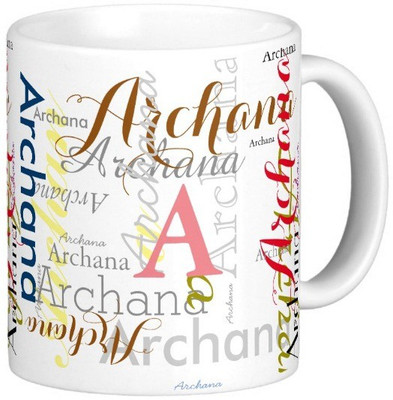 

Exoctic Silver ARCHANA X06 Ceramic Mug(330 ml), Multicolor