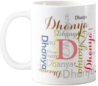 

Exoctic Silver Dhanya Ceramic Mug(330 ml), Multicolor