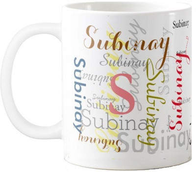 

Exoctic Silver Subinay Ceramic Mug(330 ml), Multicolor