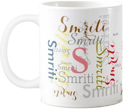 

Exoctic Silver Smriti Ceramic Mug(330 ml), Multicolor