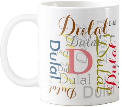 

Exoctic Silver Dulal Ceramic Mug(330 ml), Multicolor