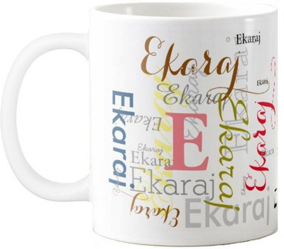 

Exoctic Silver Ekaraj Ceramic Mug(330 ml), Multicolor