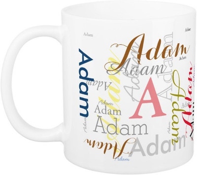 

Exoctic Silver ADAM Ceramic Mug(330 ml), Multicolor
