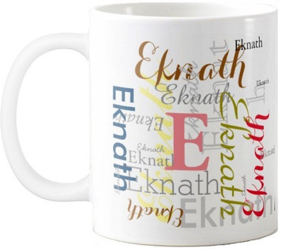 Exoctic Silver Eknath Ceramic Mug(330 ml), Multicolor