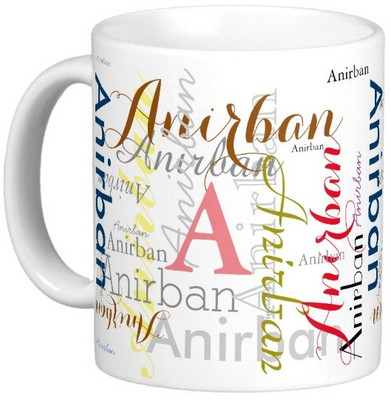 

Exoctic Silver ANIRBAN Ceramic Mug(330 ml), Multicolor