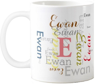 

Exoctic Silver Ewan Ceramic Mug(330 ml), Multicolor