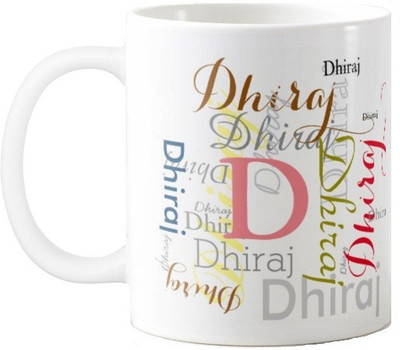

Exoctic Silver Dhiraj Ceramic Mug(330 ml), Multicolor