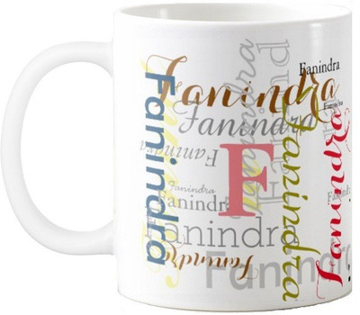 

Exoctic Silver Fanindra Ceramic Mug(330 ml), Multicolor