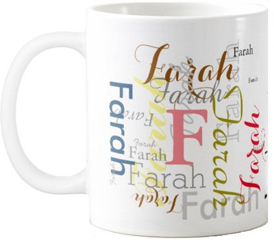

Exoctic Silver Farah Ceramic Mug(330 ml), Multicolor