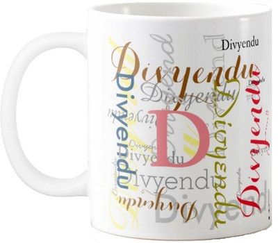 

Exoctic Silver Divyendu Ceramic Mug(330 ml), Multicolor