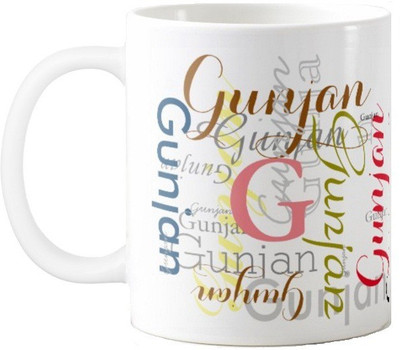 

Exoctic Silver GUNJAN Ceramic Mug(330 ml), Multicolor
