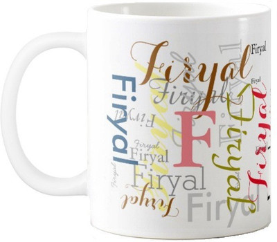 

Exoctic Silver Firyal Ceramic Mug(330 ml), Multicolor