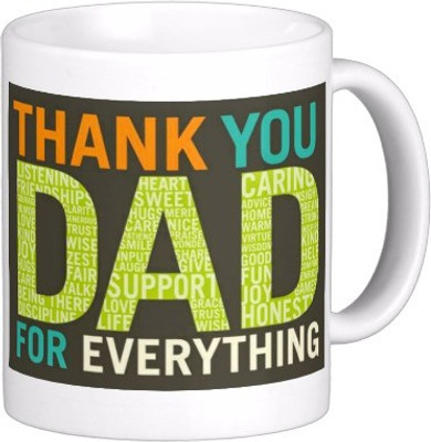 

Exoctic Silver Father Dad Papa Baba Pitaji Abba x020 Ceramic Mug(300 ml), Multicolor