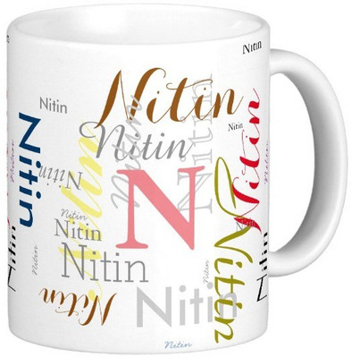 

Exoctic Silver NITIN X06 Ceramic Mug(330 ml), Multicolor