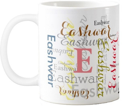 

Exoctic Silver Eashwar Ceramic Mug(330 ml), Multicolor
