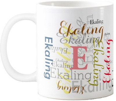 

Exoctic Silver Ekaling Ceramic Mug(330 ml), Multicolor