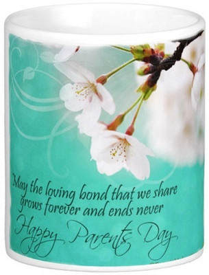 

Exoctic Silver Happy Parents Day Series 03 Ceramic Mug(300 ml), Multicolor
