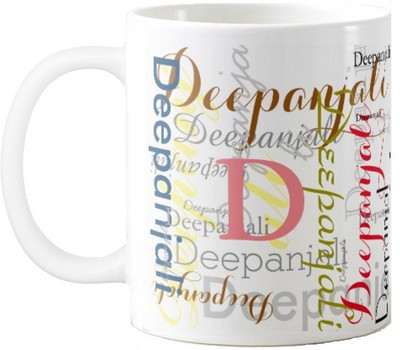 

Exoctic Silver Deepanjali Ceramic Mug(330 ml), Multicolor