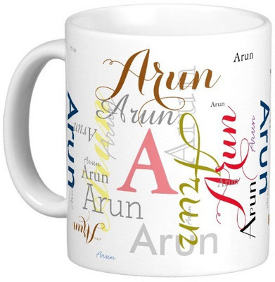 

Exoctic Silver ARUN Ceramic Mug(330 ml), Multicolor