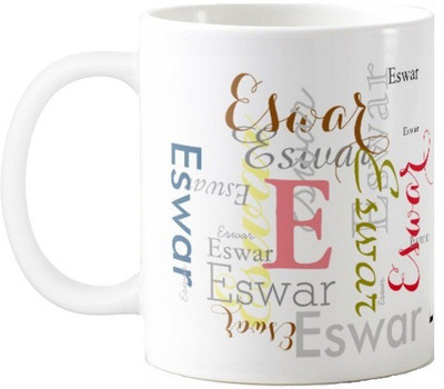 

Exoctic Silver Eswar Ceramic Mug(330 ml), Multicolor