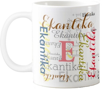 

Exoctic Silver Ekantika Ceramic Mug(330 ml), Multicolor