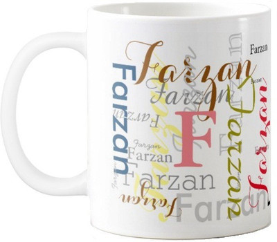 

Exoctic Silver Farzan Ceramic Mug(330 ml), Multicolor
