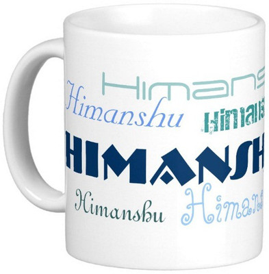 

Exoctic Silver HIMANSHU Ceramic Mug(330 ml), Blue