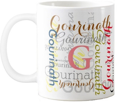 

Exoctic Silver GOURINATH Ceramic Mug(330 ml), Multicolor