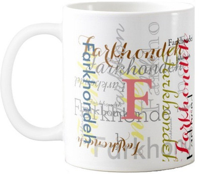 

Exoctic Silver Farkhondeh Ceramic Mug(330 ml), Multicolor
